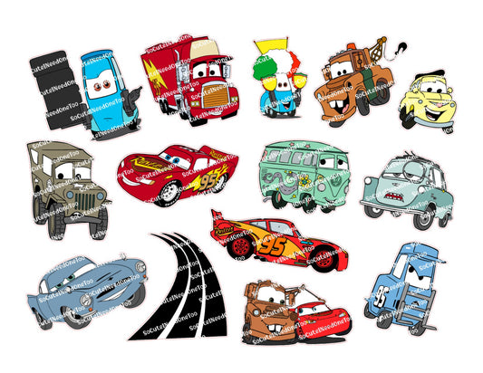 Disney Cars Stickers Vol 8 – Mater, Mack & Supporting Character Designs