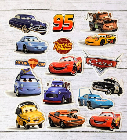Race Car Sticker Sheet | Kids Stickers | Lightning & Racing Theme