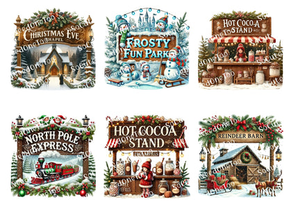 Christmas Signs #2 - #4 Waterslide Decals - SoCuteINeedOneToo