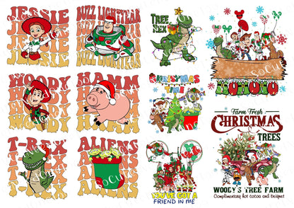 Toy Story Christmas Waterslide Decals - SoCuteINeedOneToo