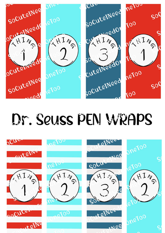 Envoltorios para bolígrafos del Dr. Seuss 