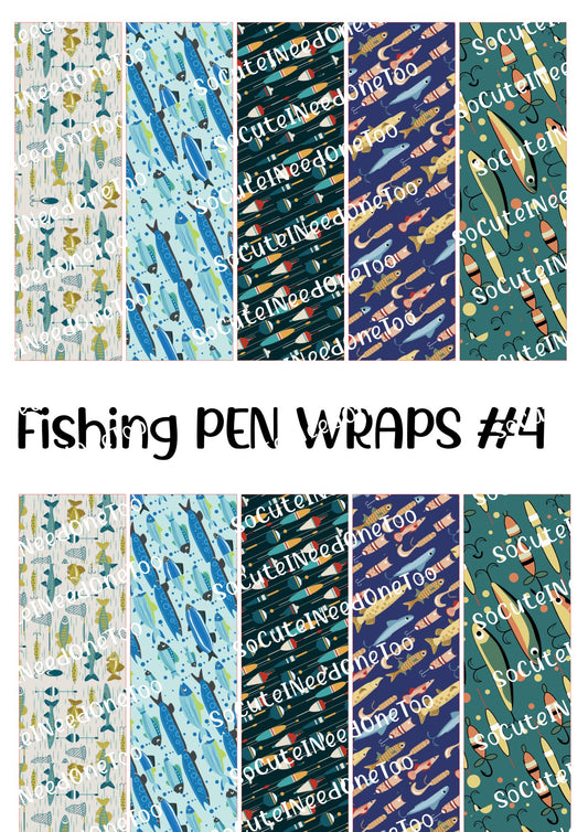 Fishing Pen Wraps #4 - Outdoor Waterslide Decals