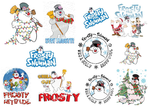 Frosty The Snowman Waterslide Decals