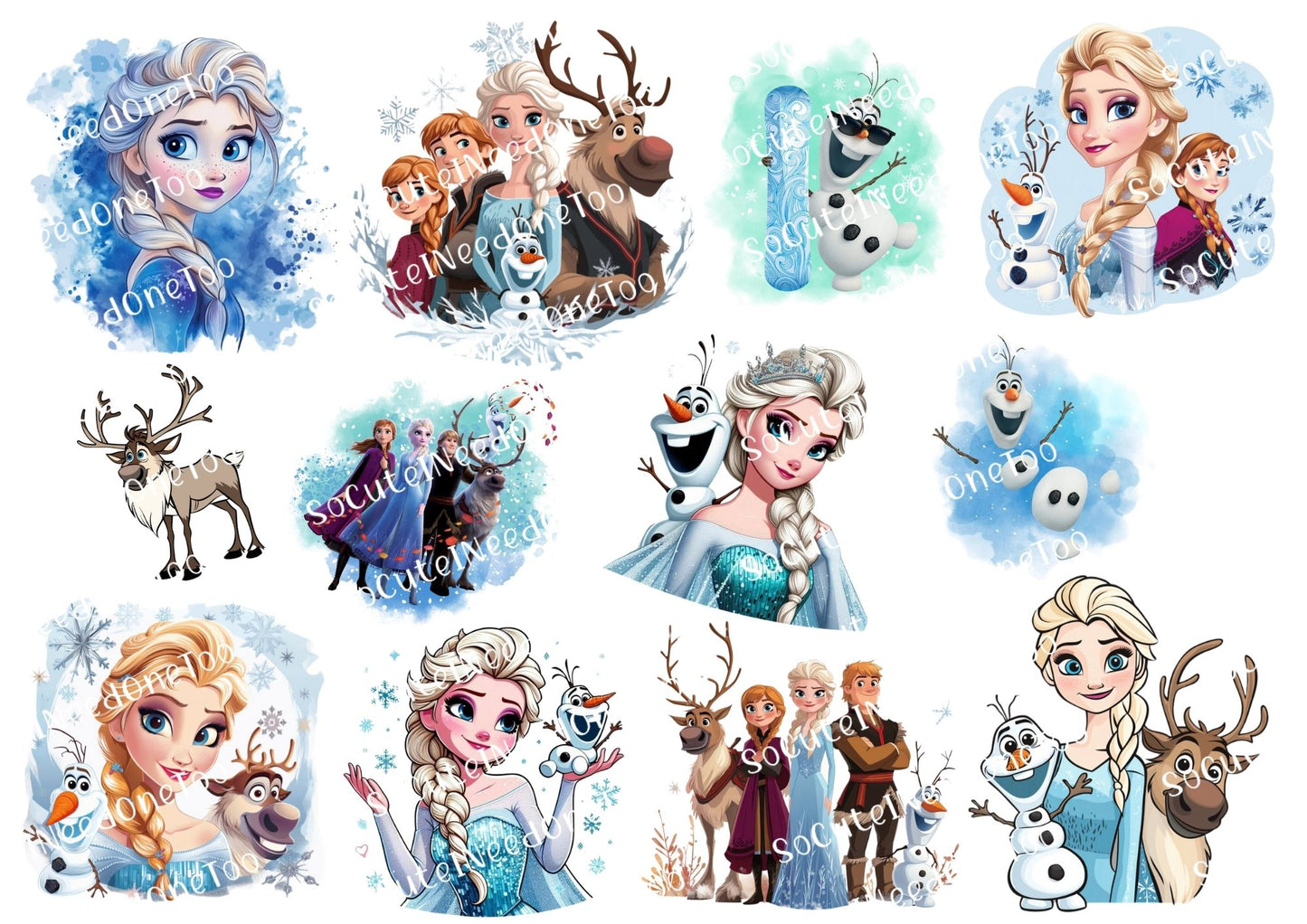 Calcomanías para toboganes acuáticos Frozen n.° 9 
