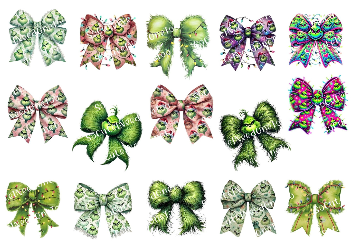 Grinch Bows