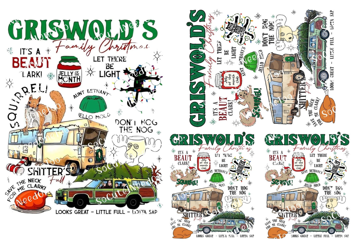 Griswold's Christmas Favorites - National Lampoon's Vacation Waterslide Decals
