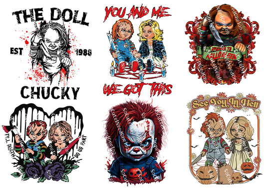 Chucky Waterslide Decals - Child's Play Horror Movie Designs