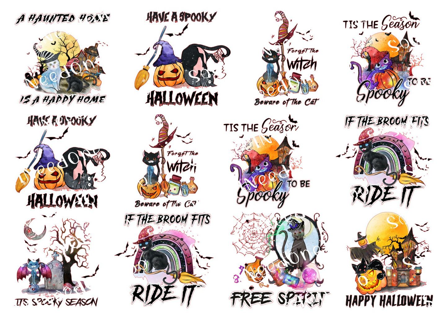 Halloween - A Haunted Home Waterslide Decals