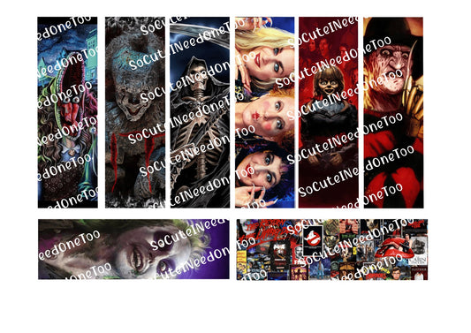 Horror Pen Wraps - Spooky Waterslide Decals