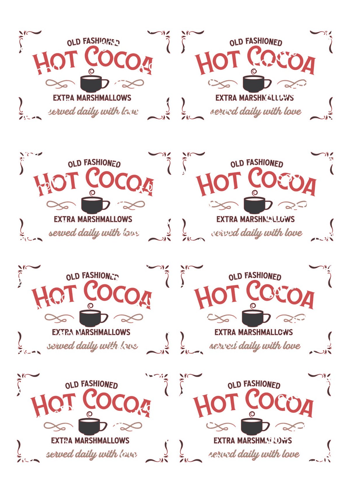 Toboganes acuáticos con chocolate caliente y malvaviscos 