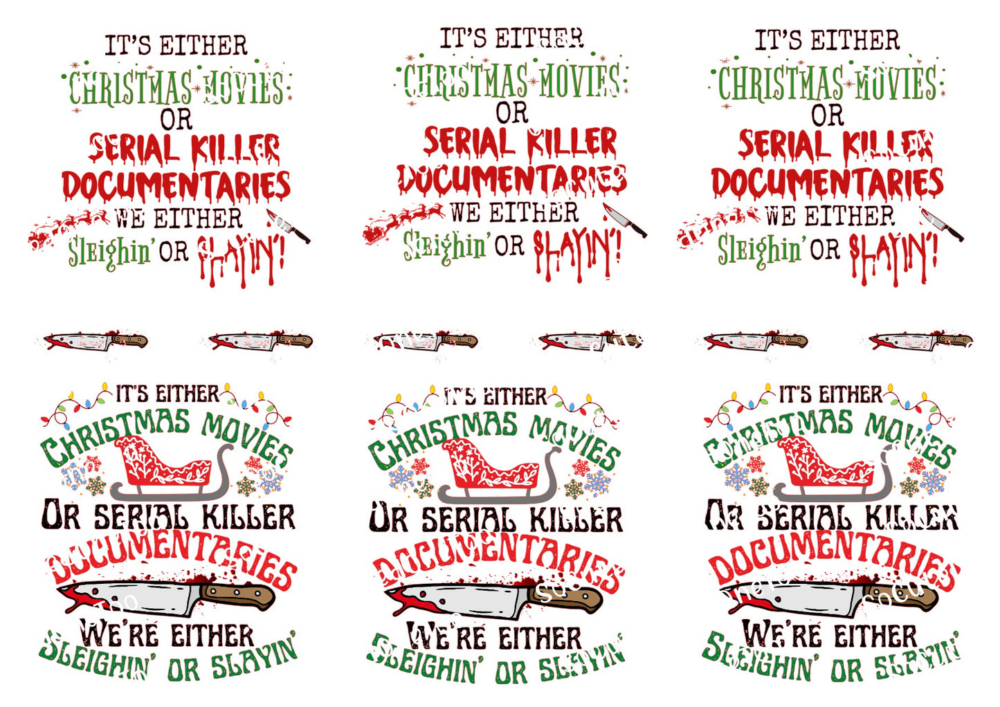 Calcomanías para toboganes de agua de Serial Killers #3 