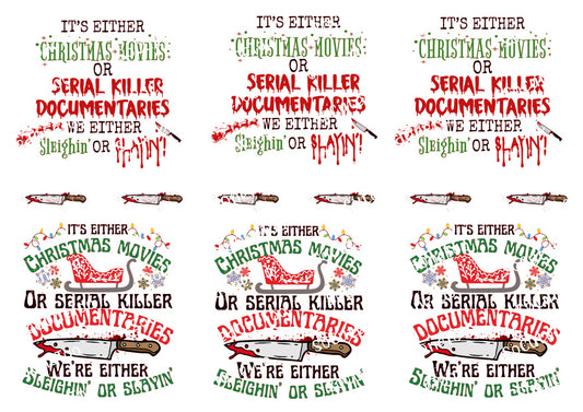 Calcomanías para toboganes de agua de Serial Killers #3 