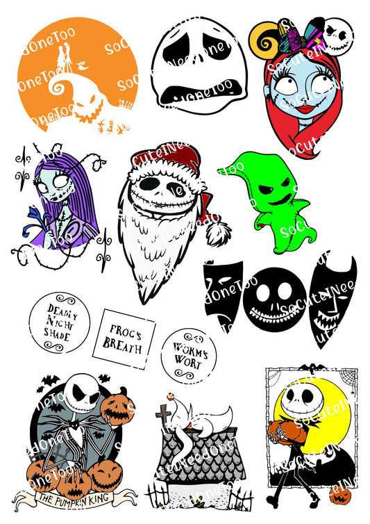 Jack & Sally #12 Waterslide Decals - SoCuteINeedOneToo