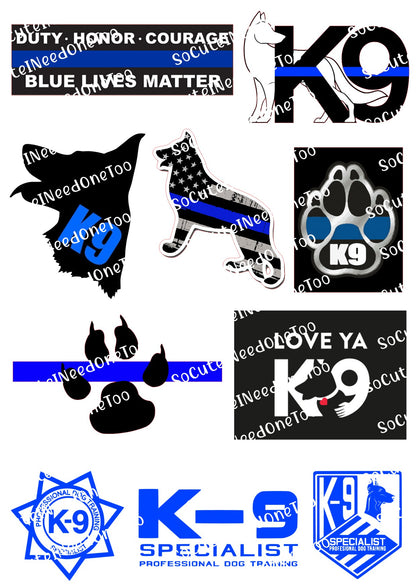 K-9 LOVE - en papel transparente/blanco para toboganes de agua, listo para usar 