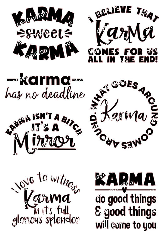 Paquete Karma en papel transparente/blanco para toboganes de agua, listo para usar 