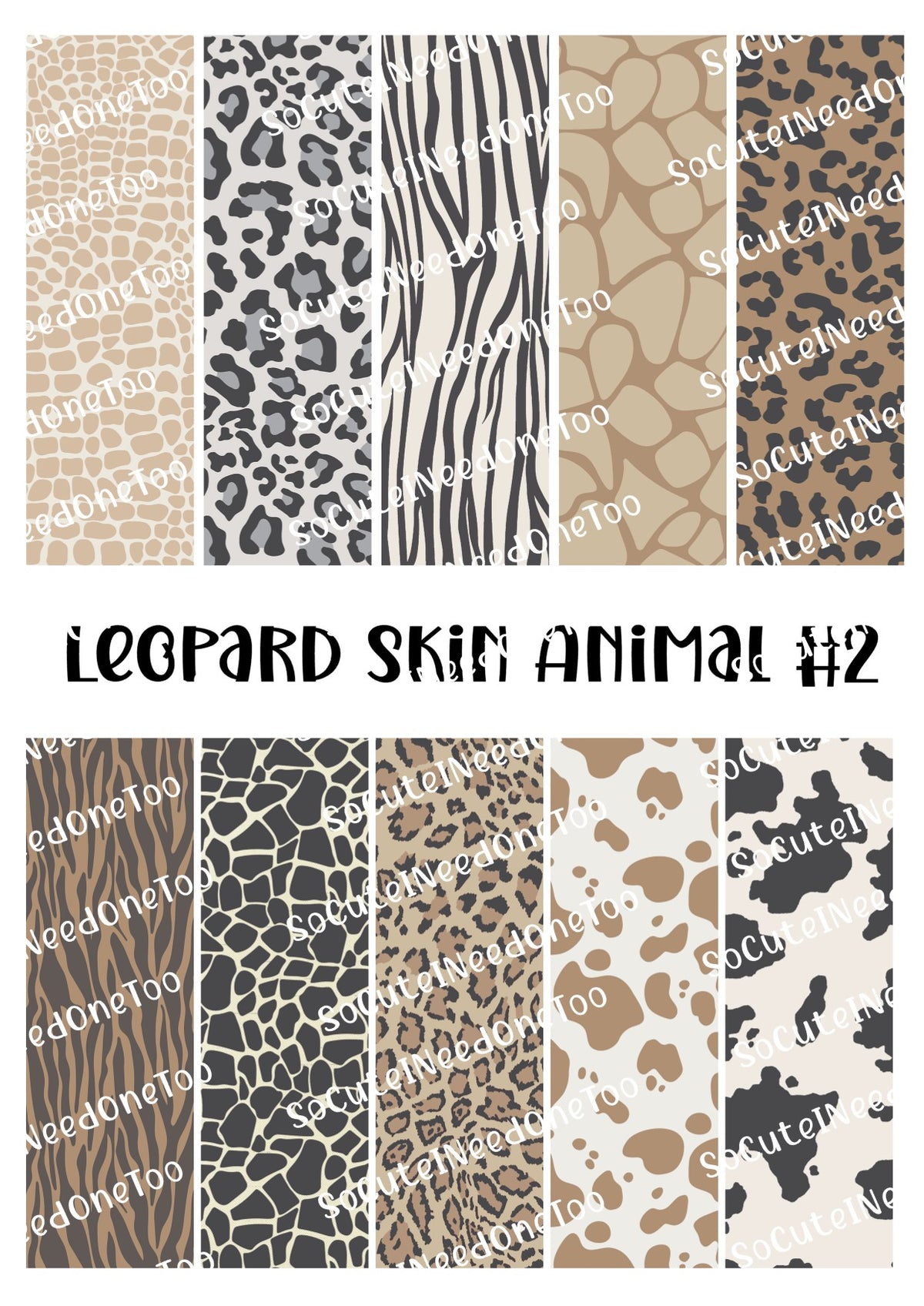 Leopard Skin Animal Pen Wraps #2 – Exotic Animal Print Designs for Bic Pens