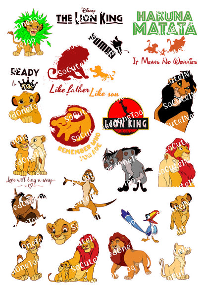 Calcomanías para toboganes acuáticos del Rey León 
