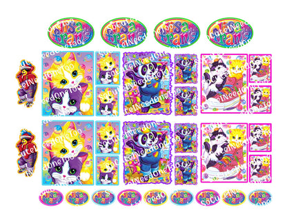 Lisa Frank Collection Full Sheet Stickers