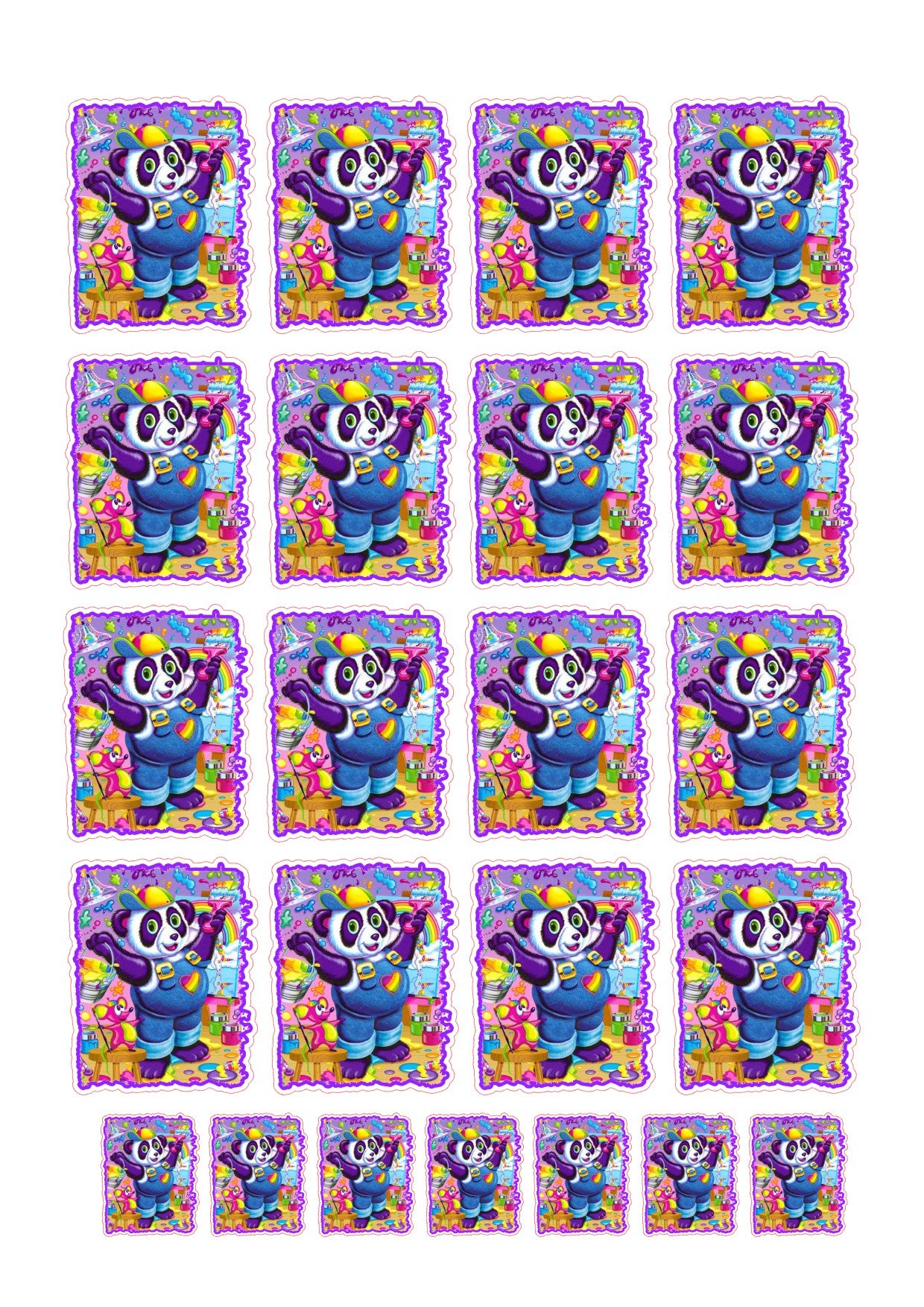 Lisa Frank Collection Full Sheet Stickers