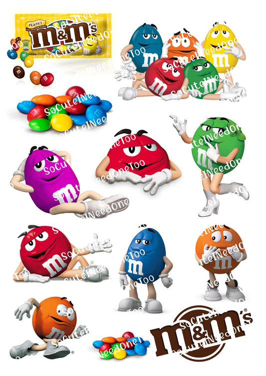 M & M Waterslide Decals