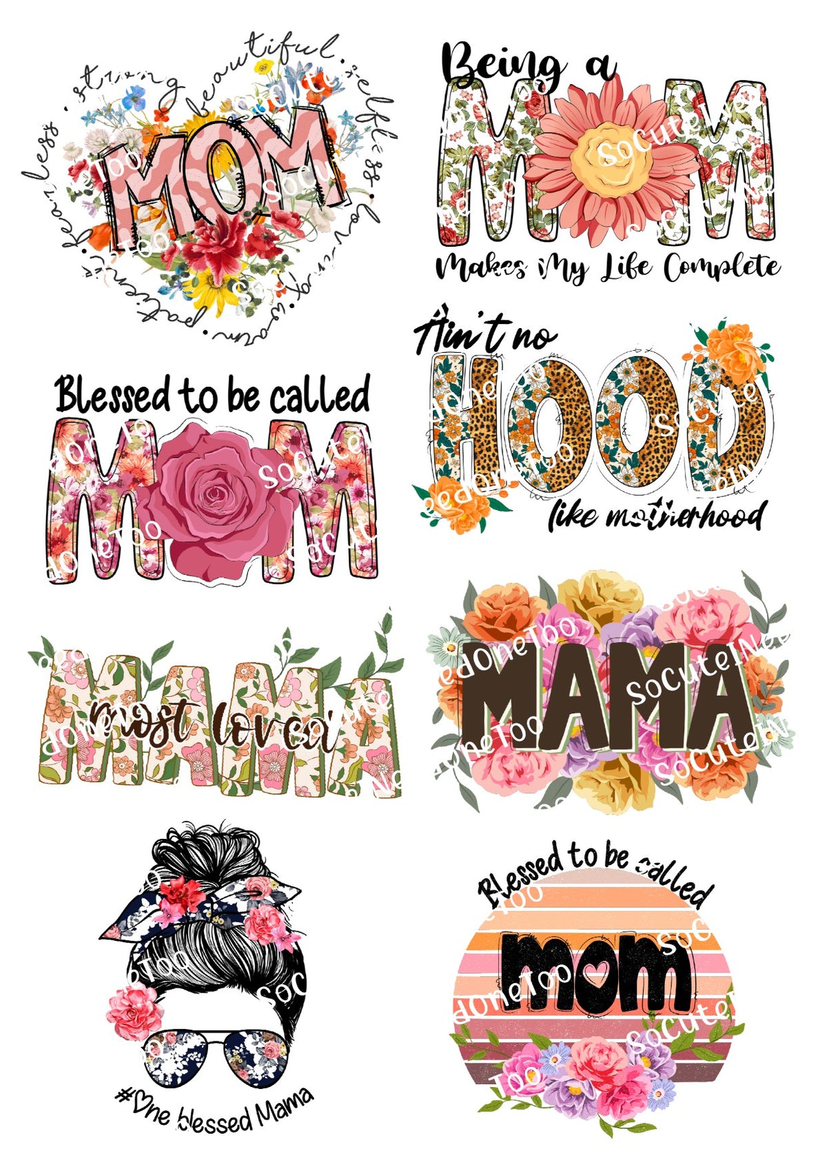 Mamá - Bendecida por ser llamada Calcomanías 