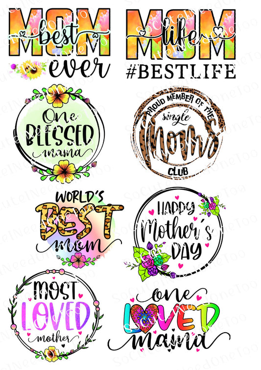 Calcomanías para toboganes acuáticos Mom Life #4 