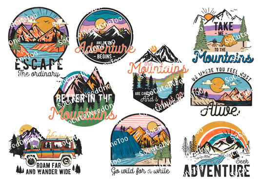 Calcomanías para toboganes acuáticos de Mountain Fun