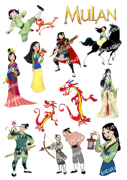 Calcomanías para toboganes de agua MULAN #3