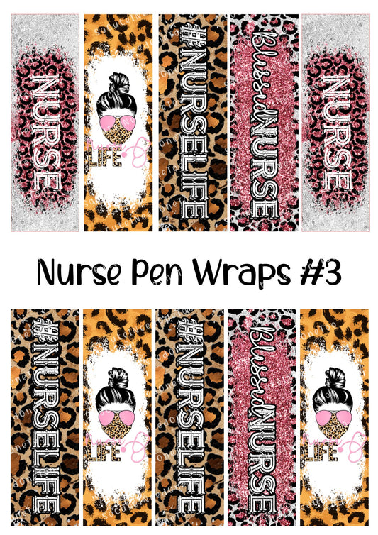 Nurse Pen Wraps #3 – Nursing Pride Designs for Bic Pens
