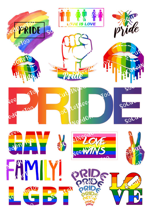 Calcomanías para toboganes de agua Pride #3