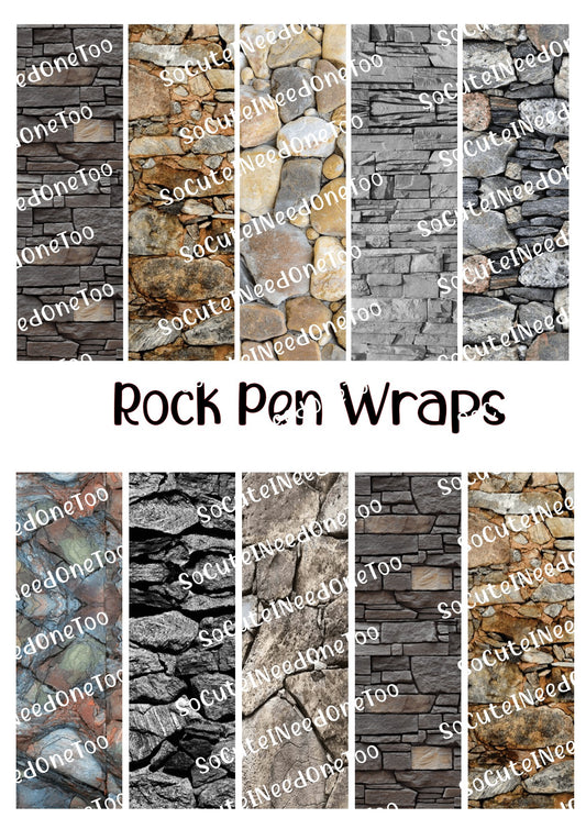 Rock Pen Wraps - Music Waterslide Decals
