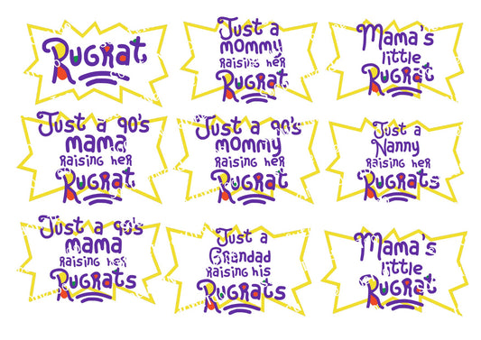 Rugrats Waterslide Decals - Multiple Sheets Available