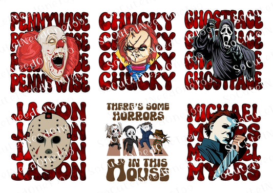 Serial Killer Names Waterslide Decals – True Crime Fan Designs for Tumblers