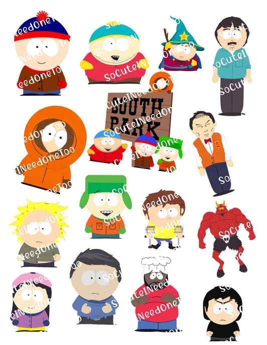 Calcomanías para toboganes acuáticos de South Park 