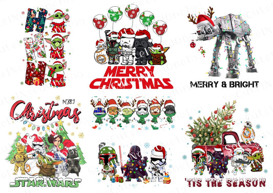 Calcomanías navideñas de Star Wars para toboganes acuáticos 