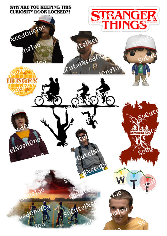 Stranger Things Upside Down waterslide decals for tumblers