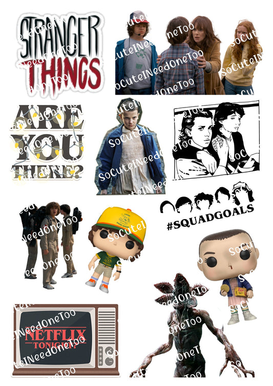 Stranger Things Waterslide Decals – Upside Down Designs for Tumblers