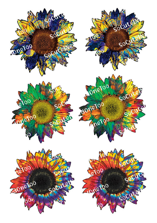 Sunflowers #4 Waterslide Decals - Vibrant Sunflower Designs for Tumblers