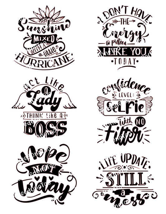 Sunshine Hurricane Waterslide Decals - Beach Drinking Sayings for Tumblers