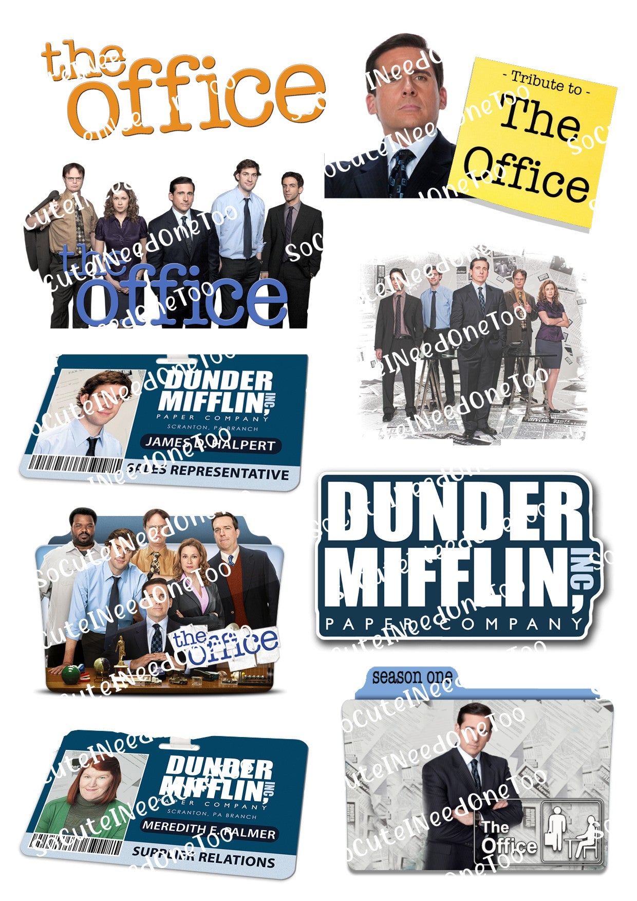 Calcomanías de agua n.° 1 de The Office 