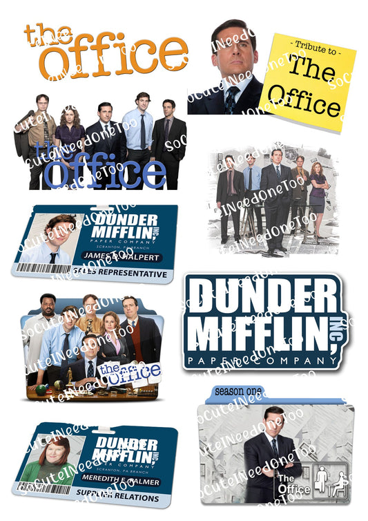 The Office Waterslide Decals - Multiple Sheets Available