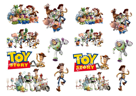 Calcomanías para toboganes acuáticos más pequeñas de Toy Story n.º 3A 