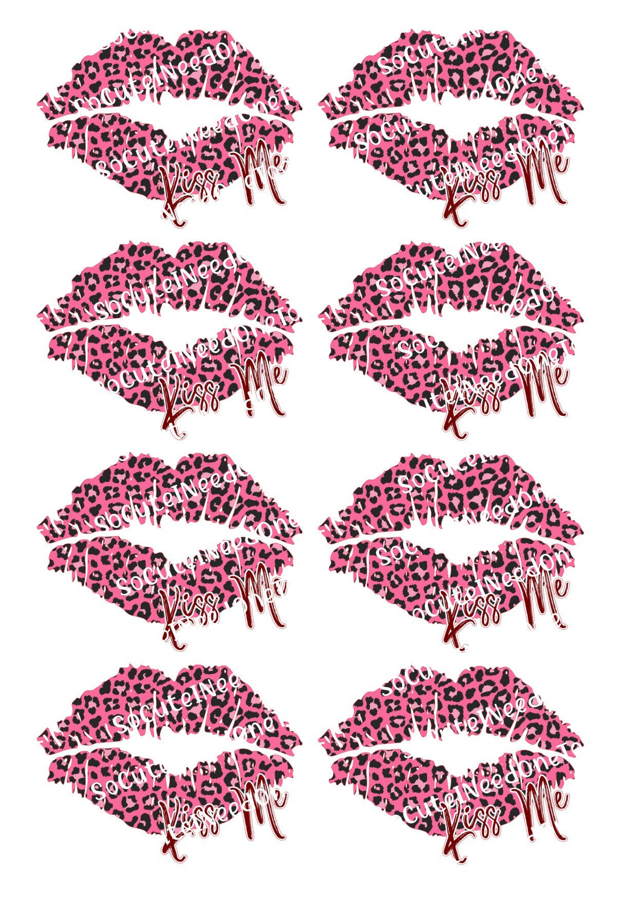 Valentine's Love #5 Waterslide Decals - SoCuteINeedOneToo