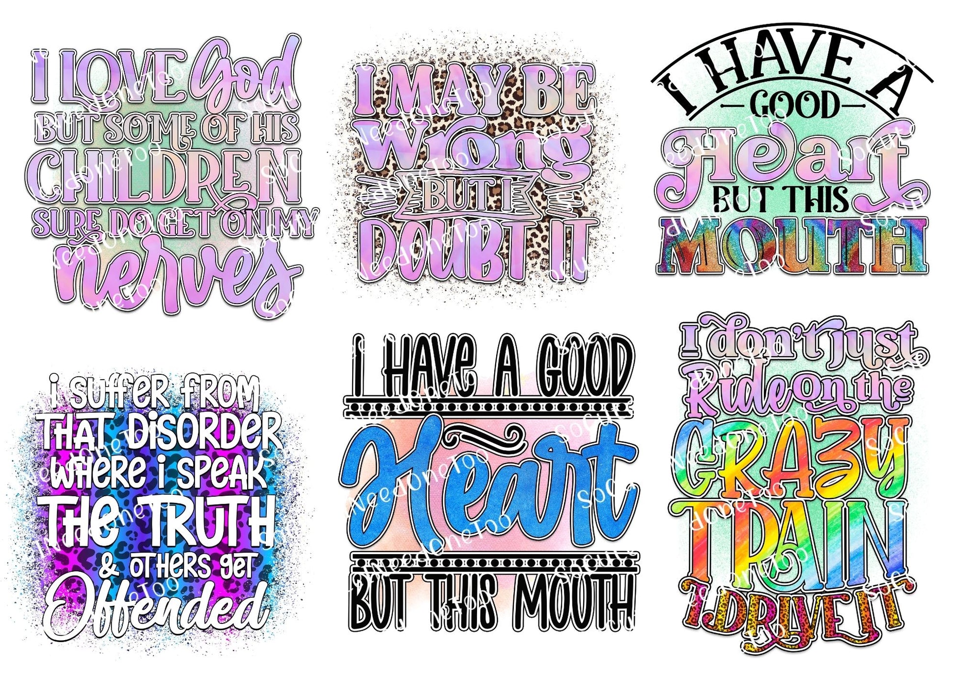 Adult Humor #17 digital decal sheet - watermarked preview