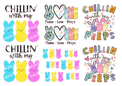 Chillin With My Peeps Waterslide Decals - SoCuteINeedOneToo