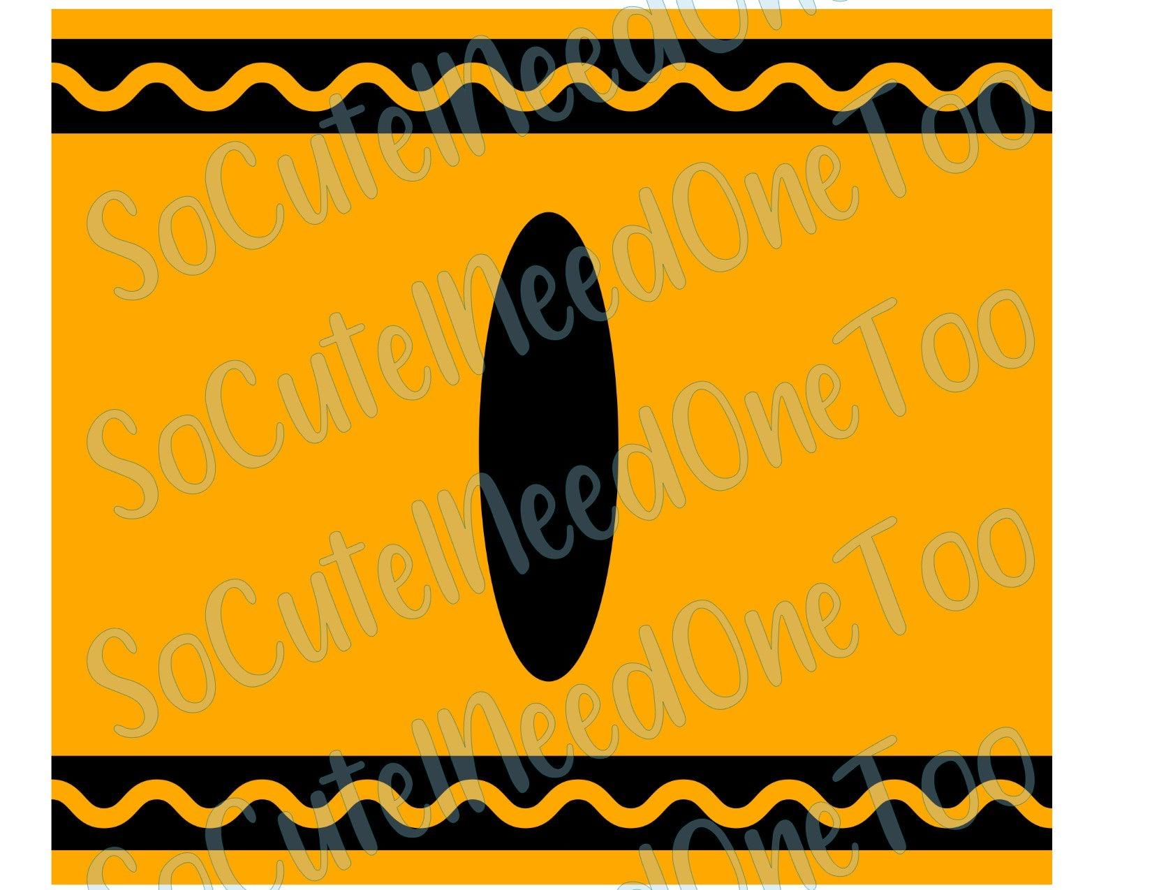 Crayon -7 Color Waterslide Wrap - SoCuteINeedOneToo