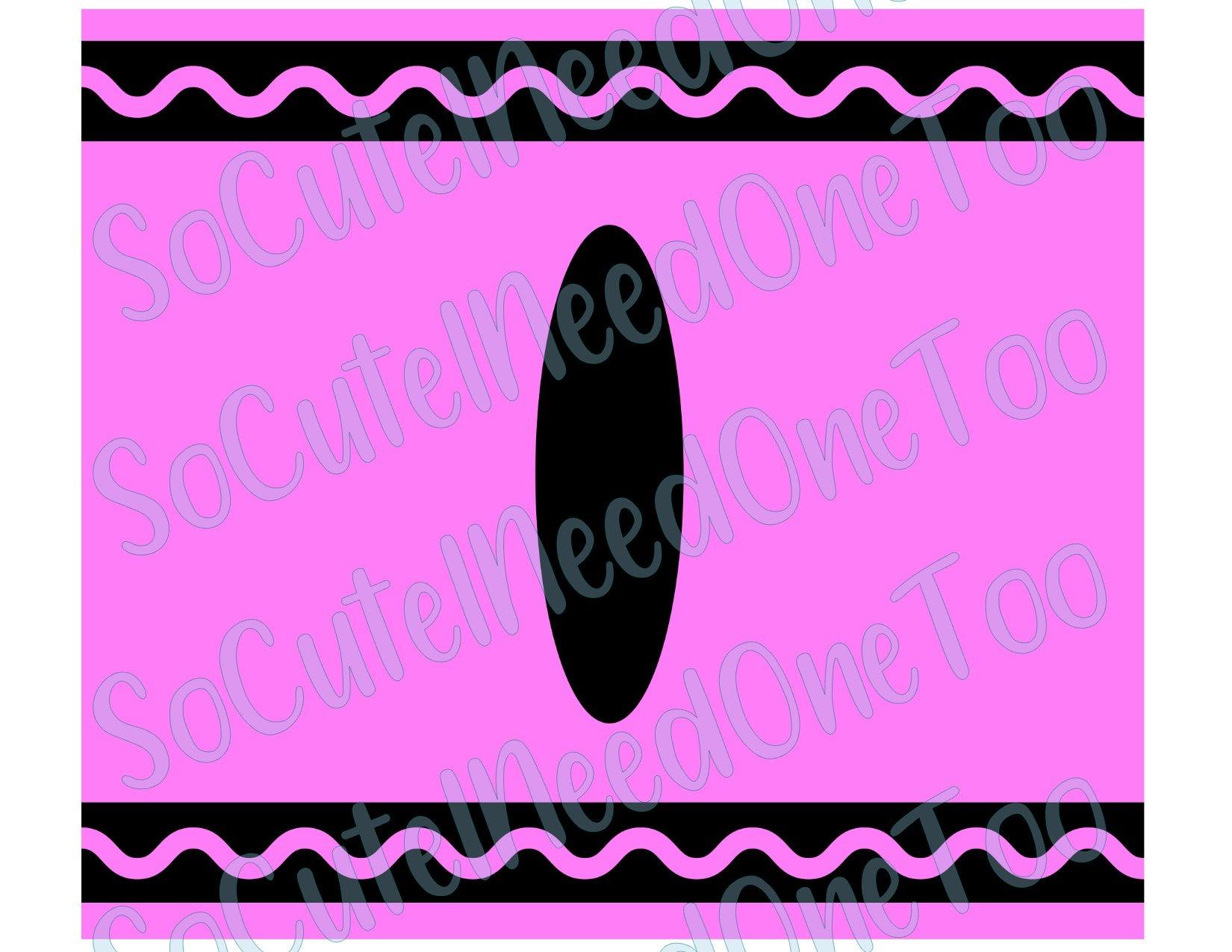 Crayon -7 Color Waterslide Wrap - SoCuteINeedOneToo