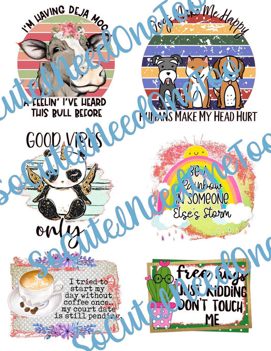 DE YA MOO Waterslide Decals - SoCuteINeedOneToo