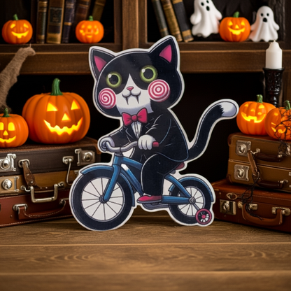 Cat Killer #2 Vinyl Sticker | 3" Die-Cut | Horror Cat Sticker