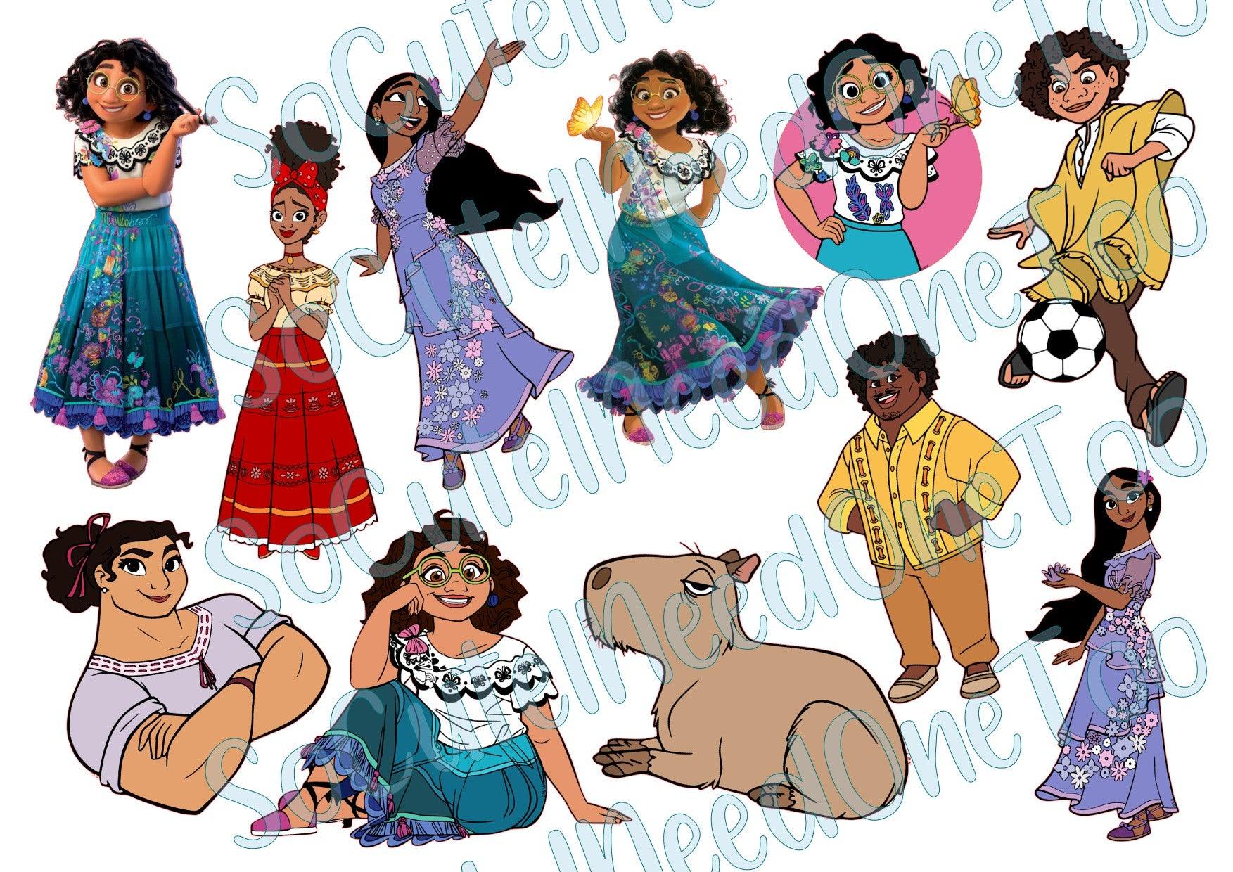 Encanto #1 & #2 Waterslide Decals - SoCuteINeedOneToo